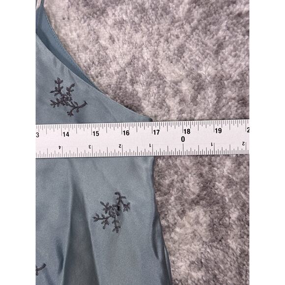 New Cinq a Sept Dress XS Womens Silk Satin Embroidered Asymmetrical Mini - Picture 5 of 10